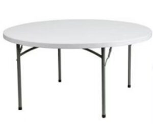 Round Plastic Folding Table (48", seats 4 - 6)