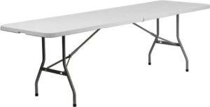 Plastic Bi-Folding Rectangle Table (30" x 96", seats 8 - 10)