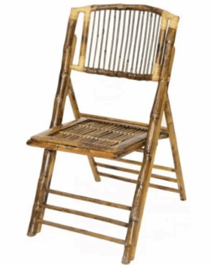 Bamboo Folding Chair - Stick Back
